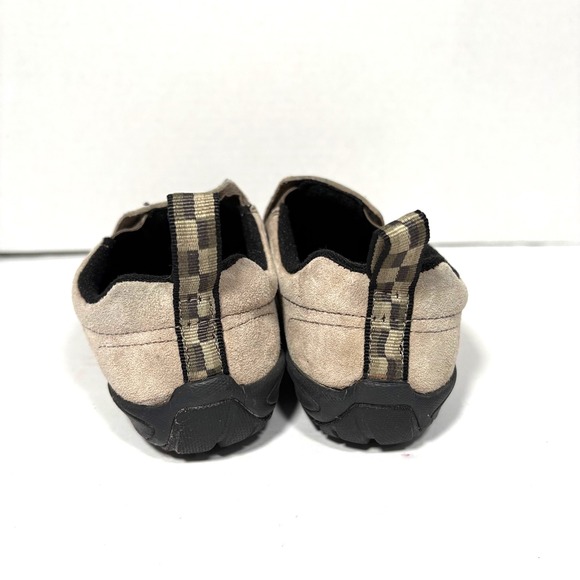 Merrell Taupe Jungle Glove Minamalist Womens Size 6.5 Beige Suede Loafers Shoes - Picture 4 of 8